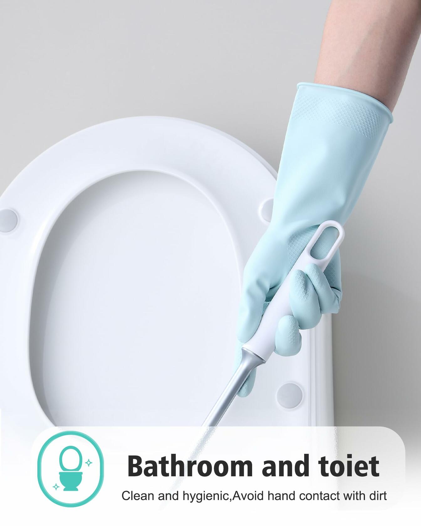 FCTTD Rubber Cleaning Gloves 6 Pairs Small Multicolor Kitchen Dishwashing