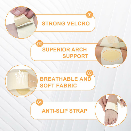 BIGGCOOL Arch Support Bands Adjustable for Flat Feet Pain Relief Compression