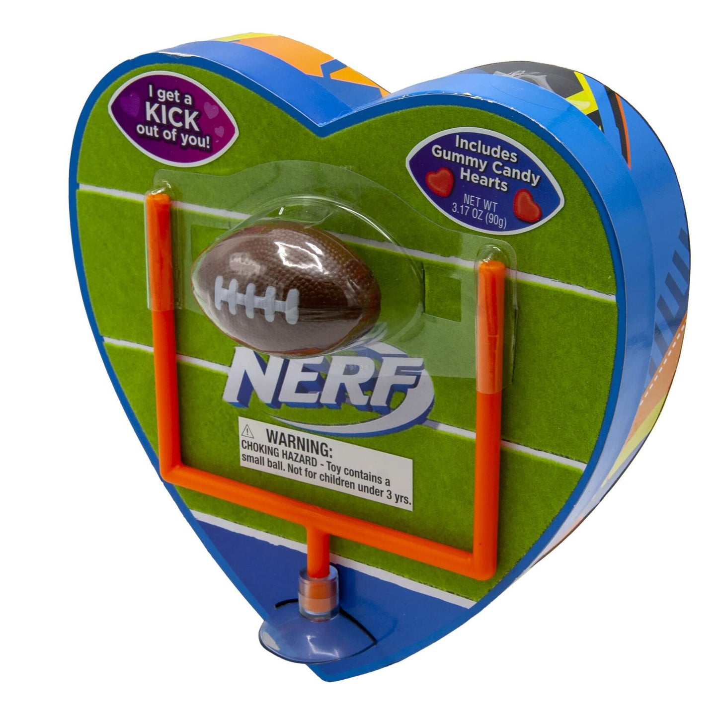 Frankford Candy Nerf Football Heart Shaped Candy Box 3.17oz