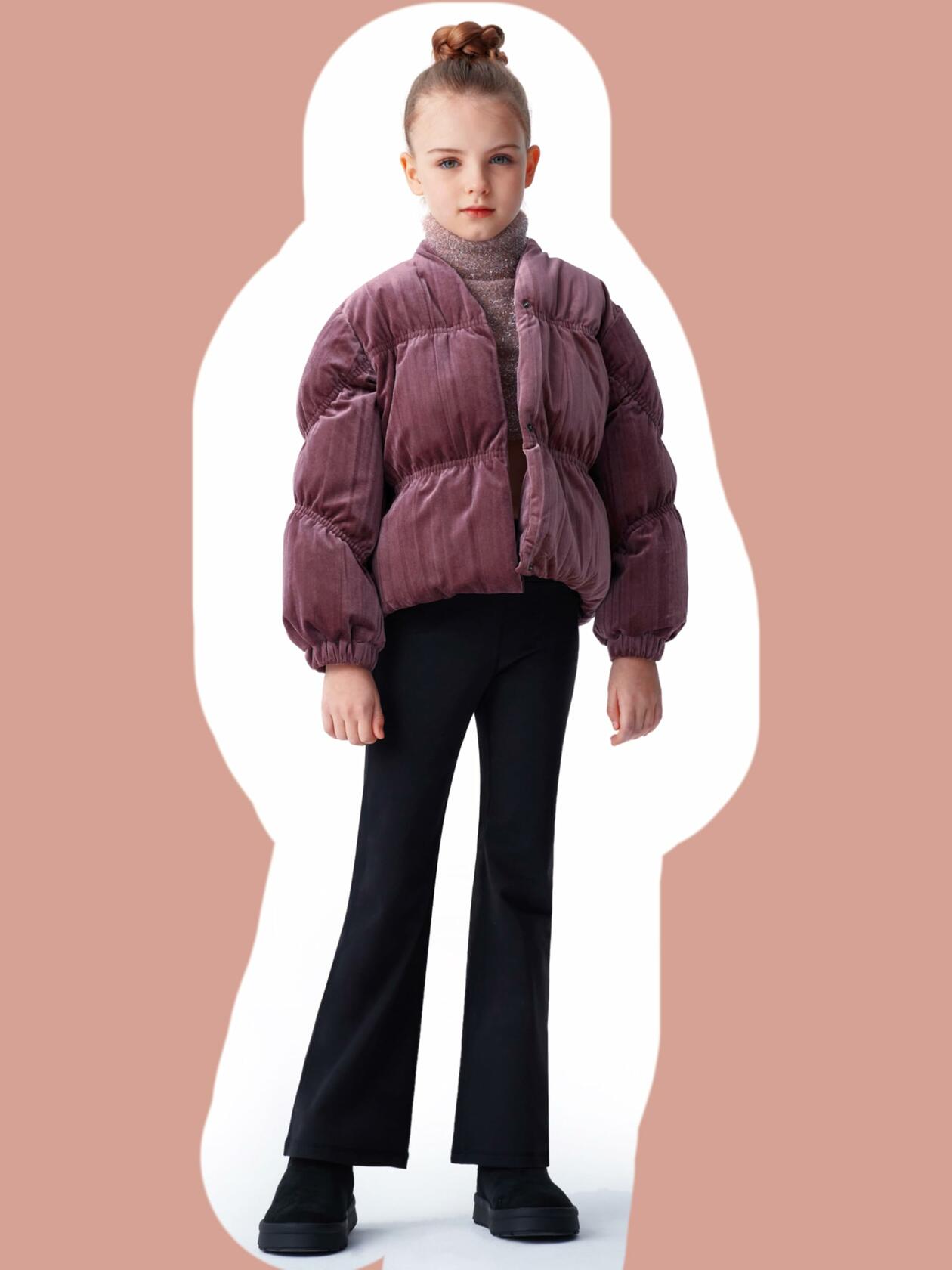 all about pants Kids Activewear Leggings Super Soft Black Flare Yoga Pants US 8