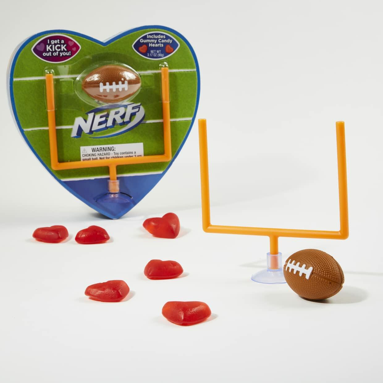 Frankford Candy Nerf Football Heart Shaped Candy Box 3.17oz