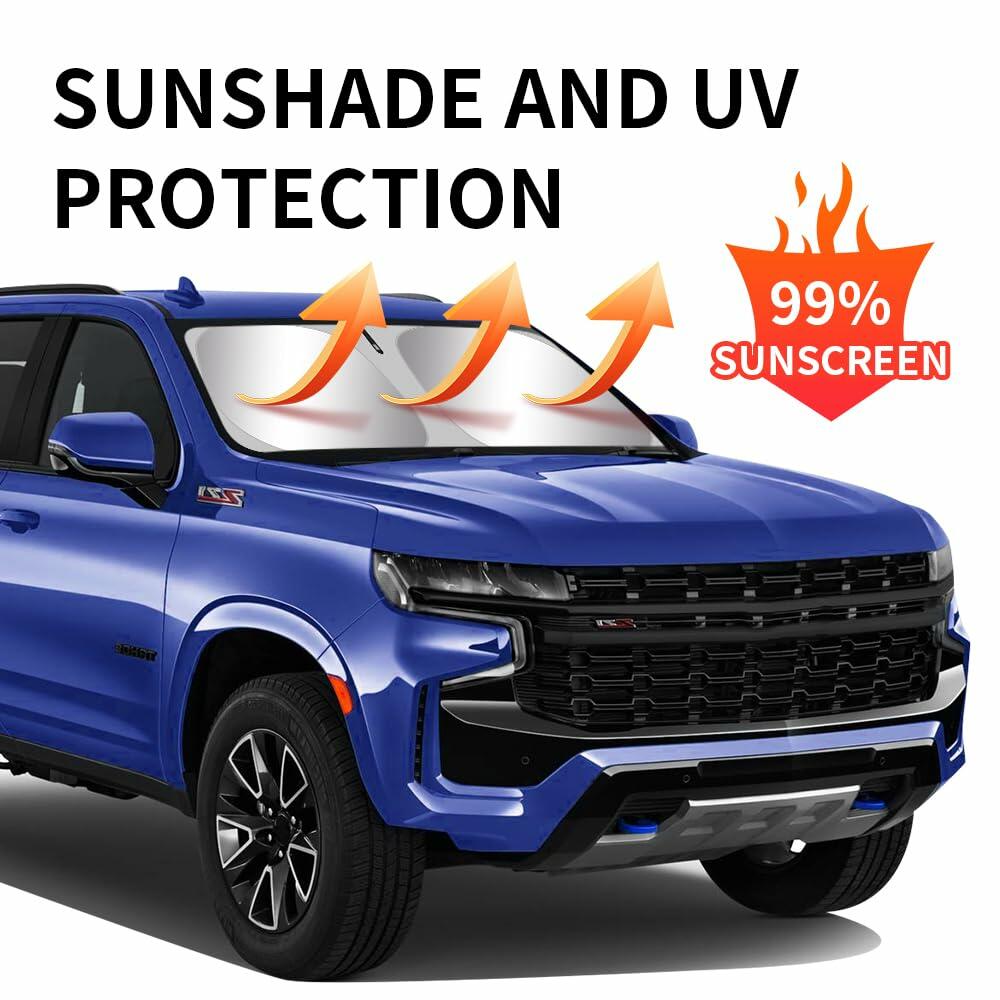 YEGZA Car Sun Shade Chevrolet Tahoe 2021-2024 Front Window
