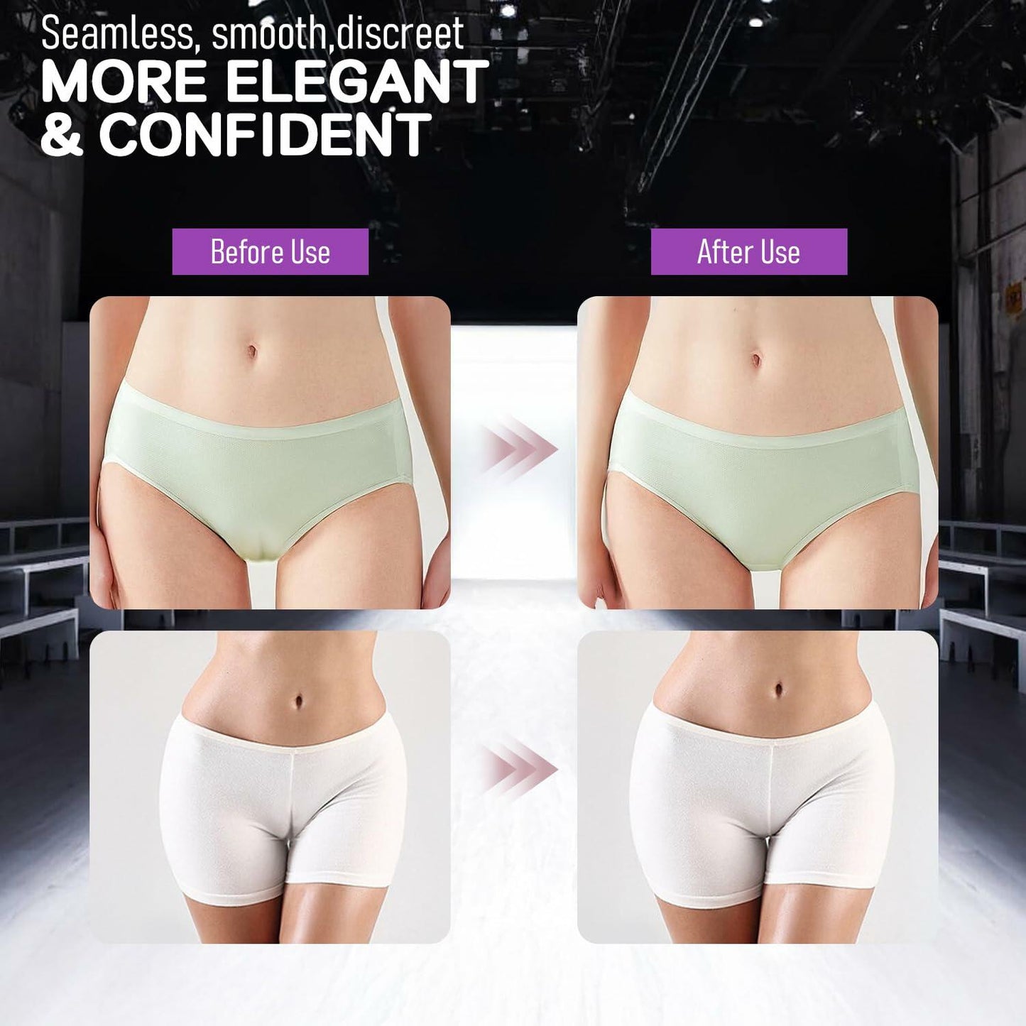 MiniMunch Camel Toe Concealer 2Pack Invisible Reusable Waterproof Light SkinTone