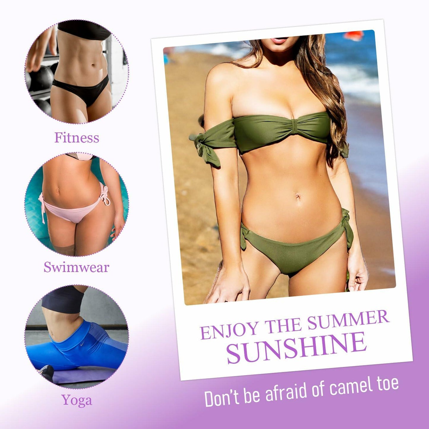 MiniMunch Camel Toe Concealer 2Pack Invisible Reusable Waterproof Light SkinTone