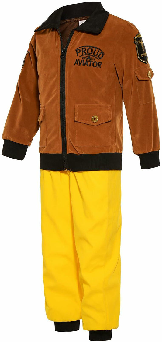 SIZGAROOT Kids Pilot Aviator Costume Halloween Dress Up Size 4-5 Years