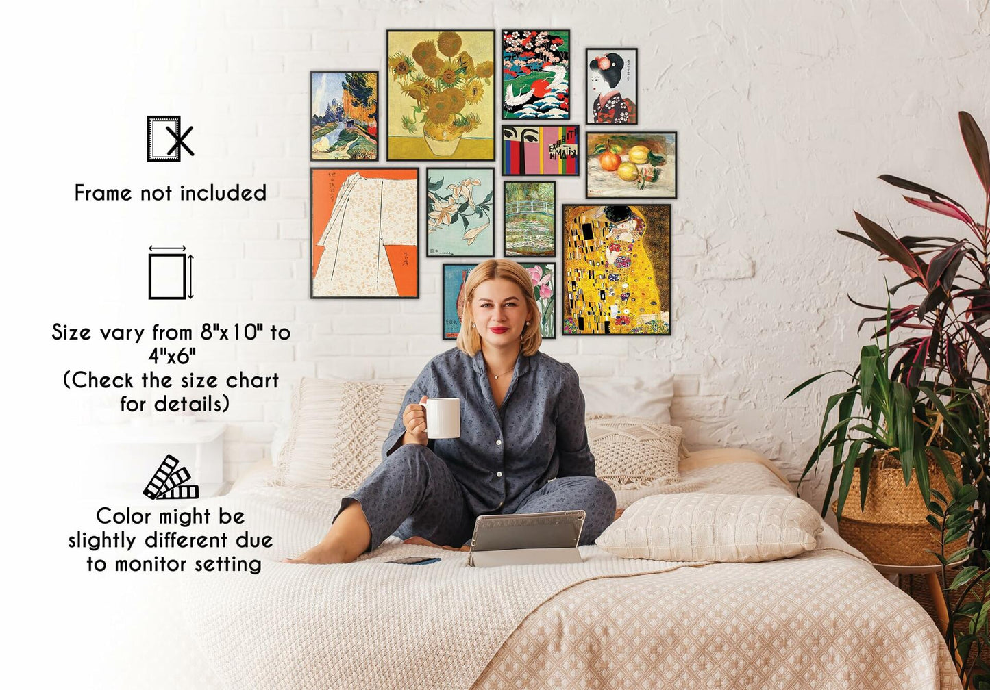 365DoRoTeYa Coastal Wall Art Prints Nautical Blue Seaside 12PCS Unframed