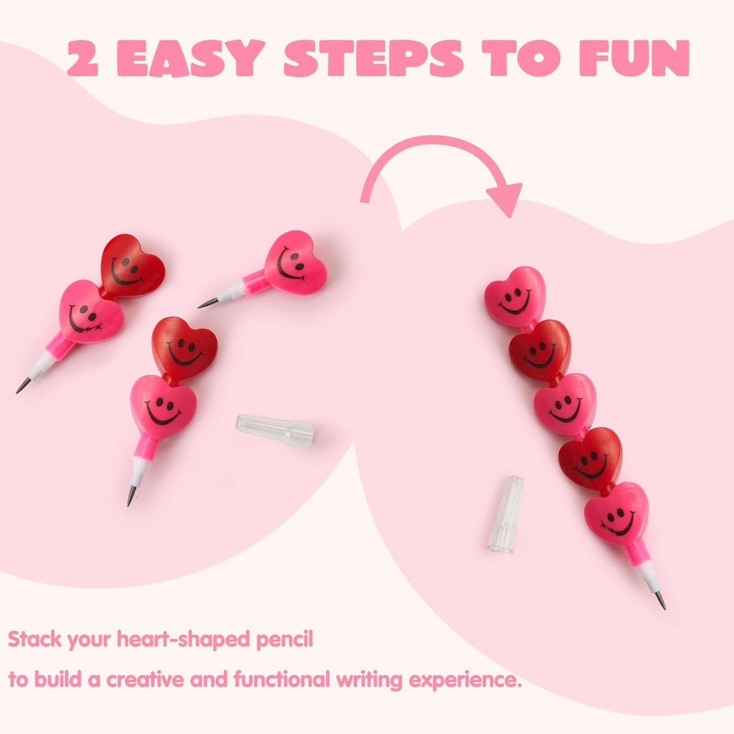 JOYIN 36PCS Valentines Day Kids Party Favor Set Butterfly Pencils Cards