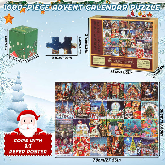 Sibosen 2024 Polar Christmas 1008pc Puzzle Advent Calendar Style-01