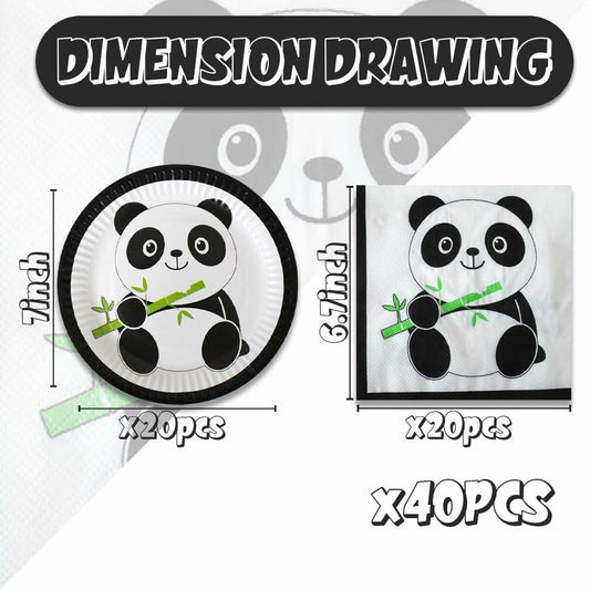 Panda Baby Party Supplies Cake Plates Napkins Decorations E Plates