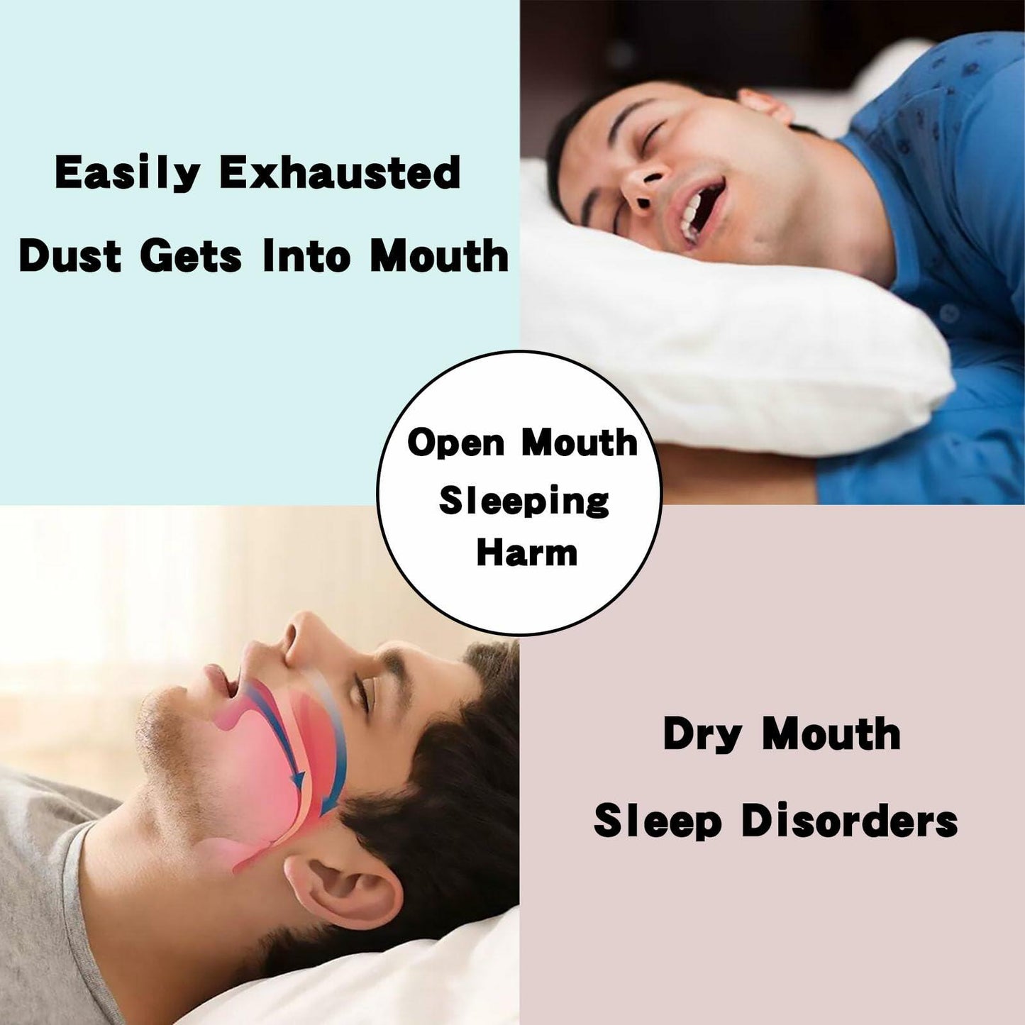 Anti Snoring Silicone Chin Strap Adjustable Mouth Close Pink for Men Women