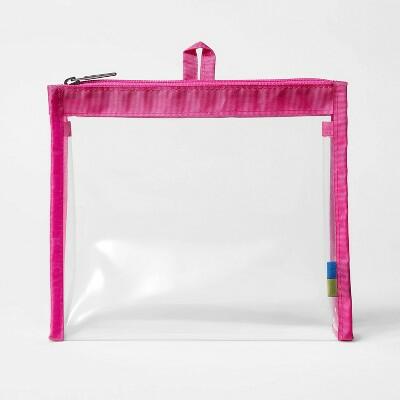 Open Story Clear Toiletry Bag Magenta