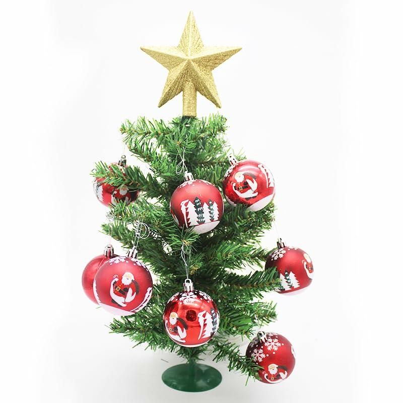 KTKDE Christmas Balls Ornaments 2.36" 60mm 9 Pcs Colored Shatterproof Set