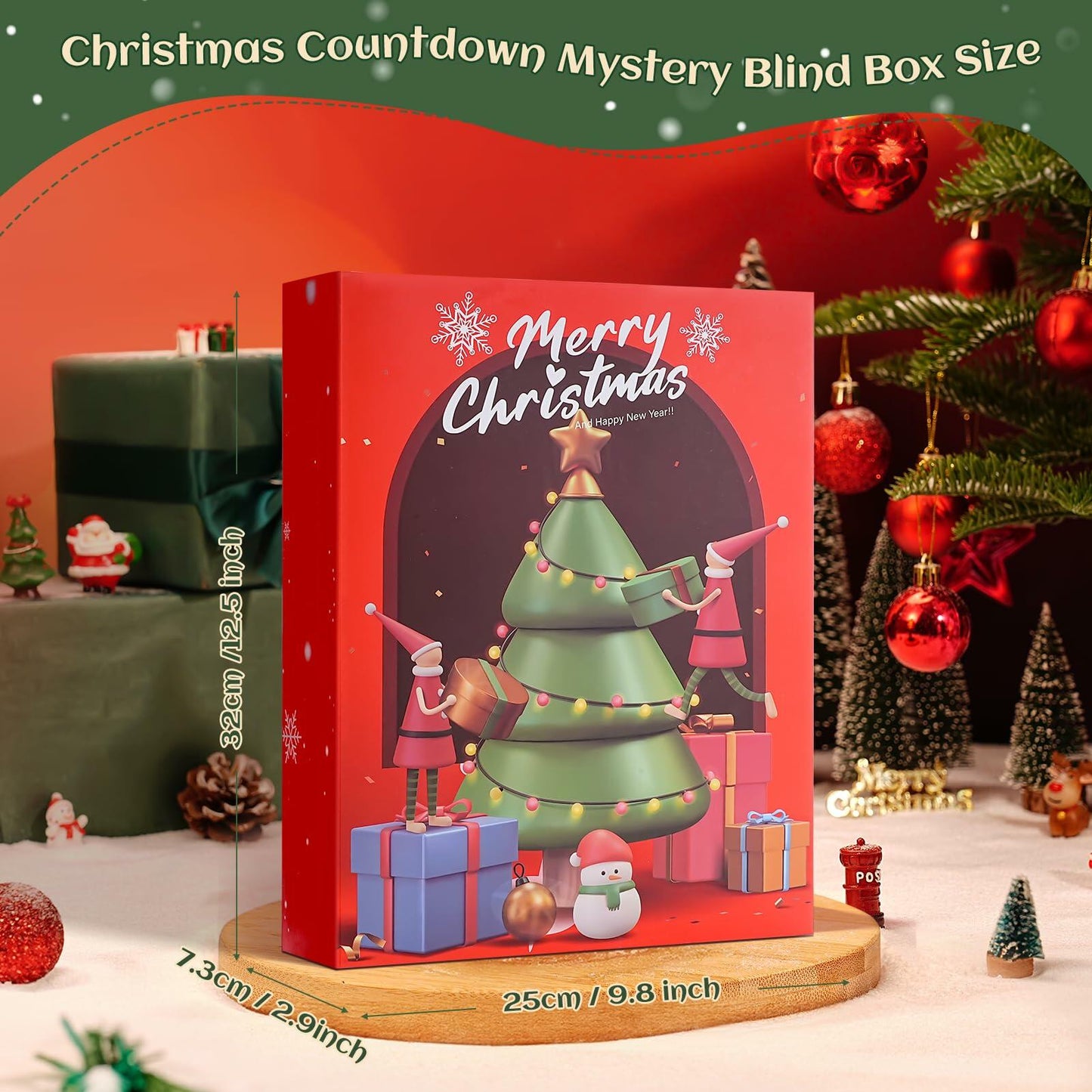 Christmas Advent Calendar 2025 24 Days Countdown Collectible Surprises Set