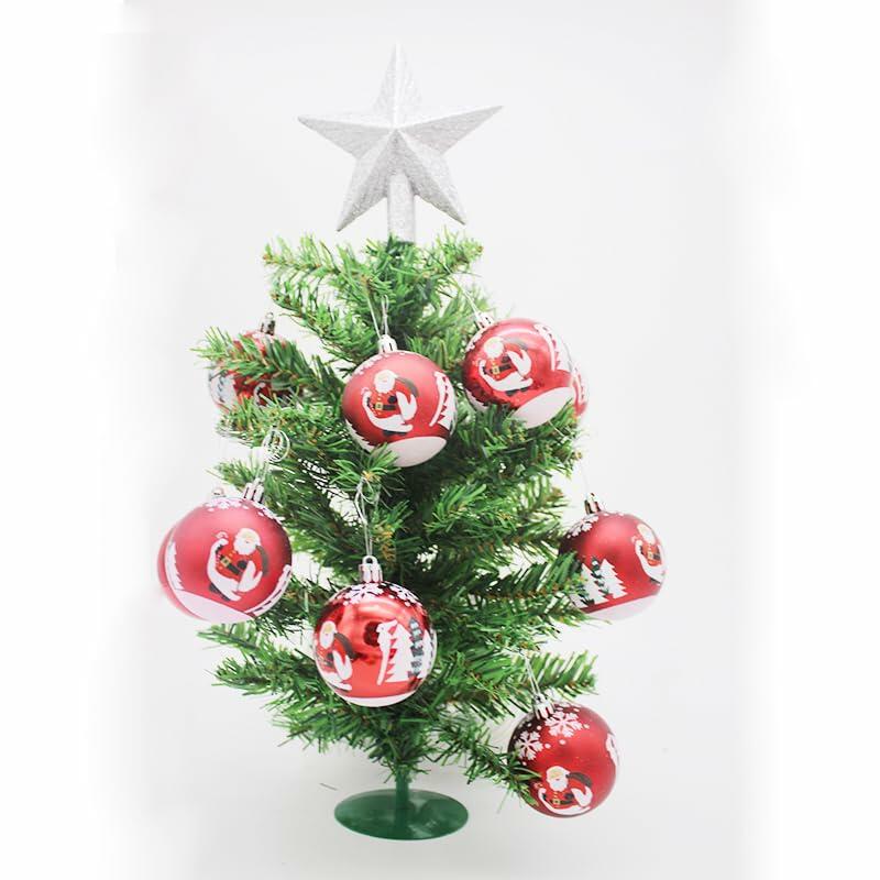 KTKDE Christmas Balls Ornaments 2.36" 60mm 9 Pcs Colored Shatterproof Set