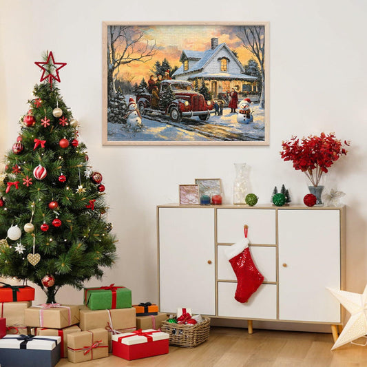 Homlouue Jigsaw Puzzle Advent Calendar 2024 1008pcs 27.56x19.68in