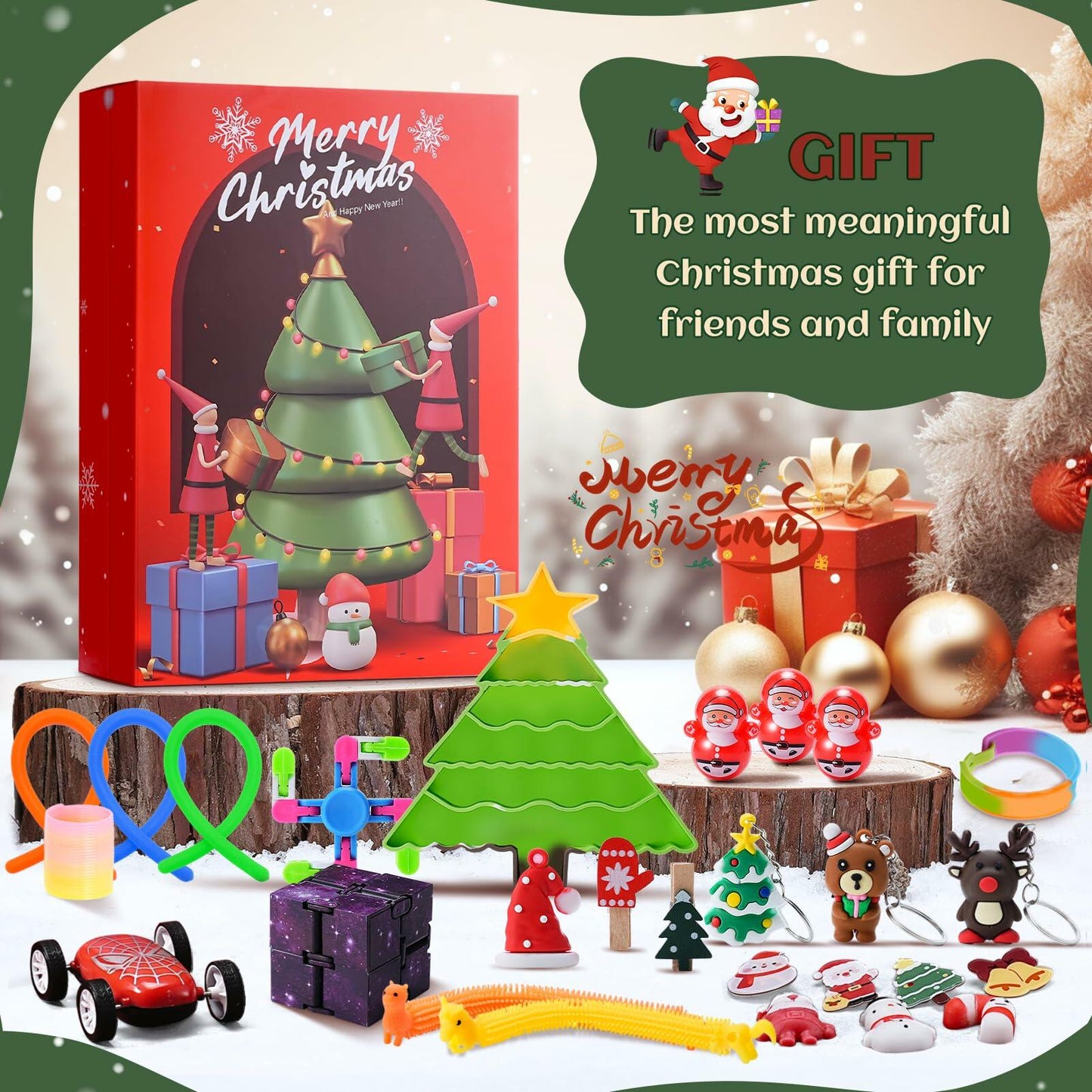 Christmas Advent Calendar 2025 24 Days Countdown Collectible Surprises Set