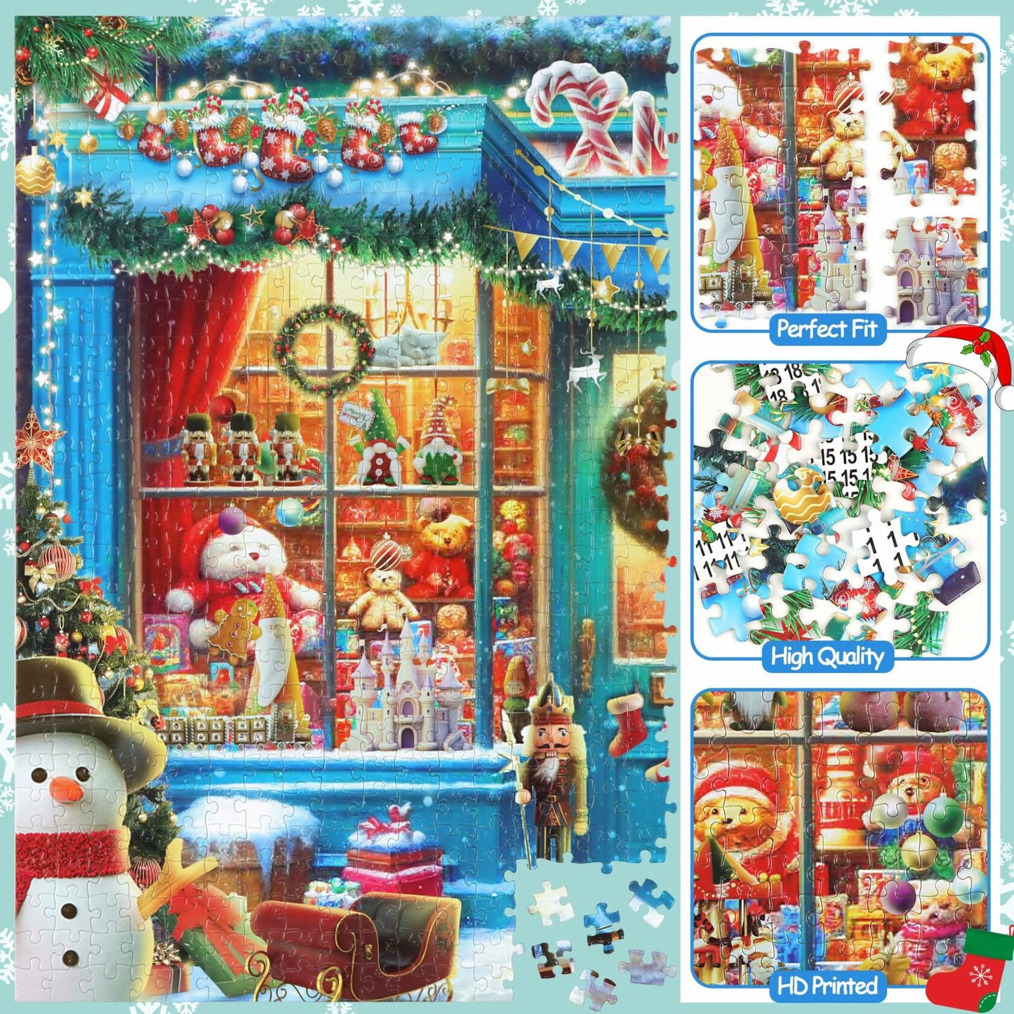 XMAS SHOP Advent Calendar Puzzle 1008 Pieces 24 Parts Christmas 2025