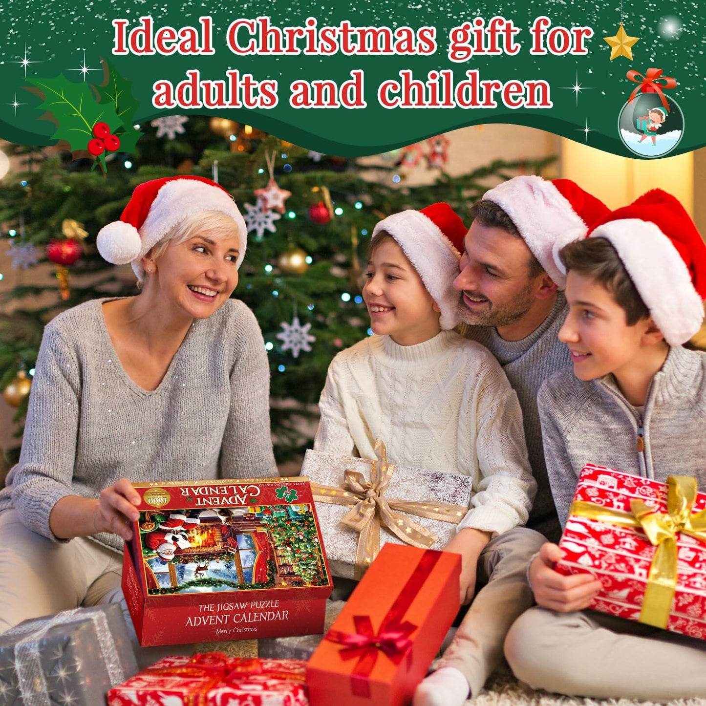 Advent Calendar 2024 Jigsaw Puzzles 24 Boxes 1000 Pieces Christmas 27.6x19.7