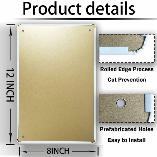 Vexaieuy Funny Reading Books Metal Tin Sign 12x8 Rustic Wall Art Decor