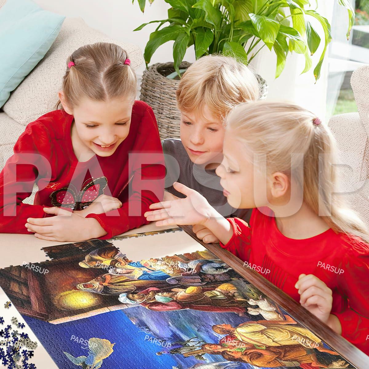Christmas Advent Calendar 2025 1000pcs Nativity Jigsaw Puzzle 27.6x19.7in