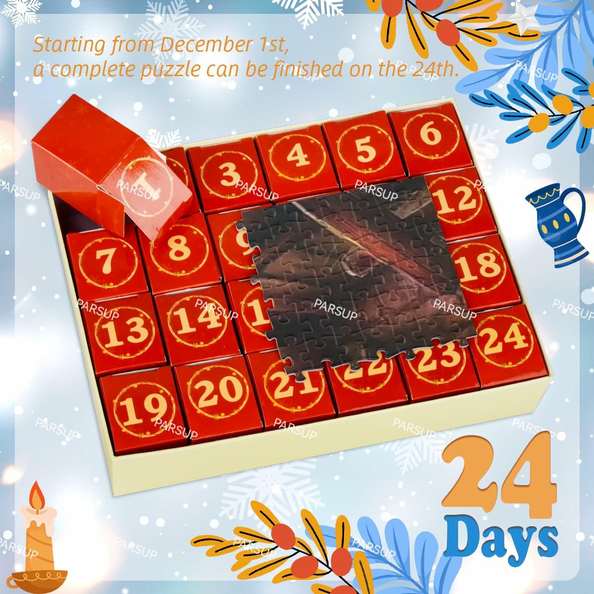 Christmas Advent Calendar 2025 1000pcs Nativity Jigsaw Puzzle 27.6x19.7in