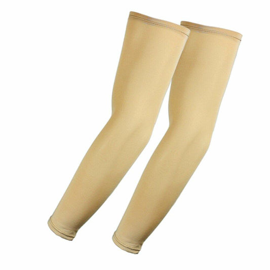 Elixir Compression Athletic Arm Sleeves UV Protection Beige 4 Pairs