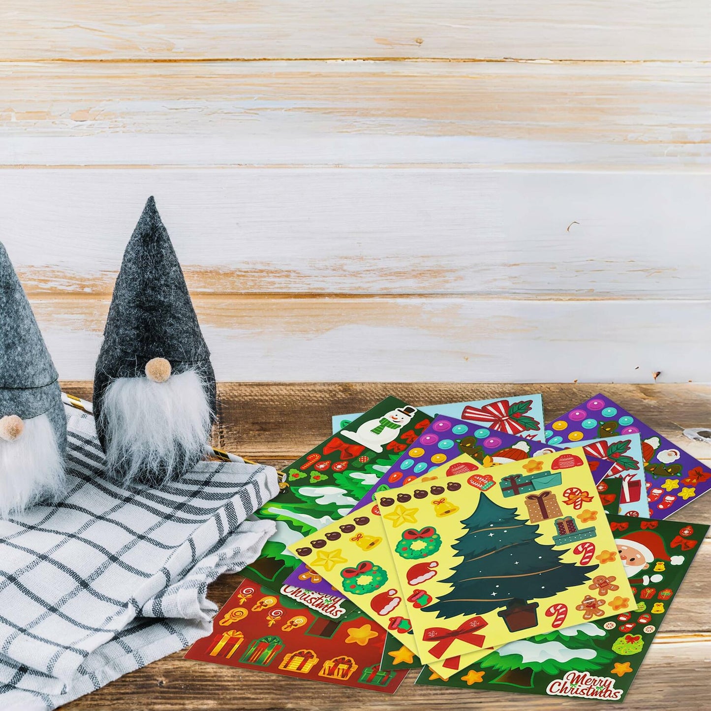 40 Sheets Christmas Tree Stickers DIY Crafts Party Present Supply