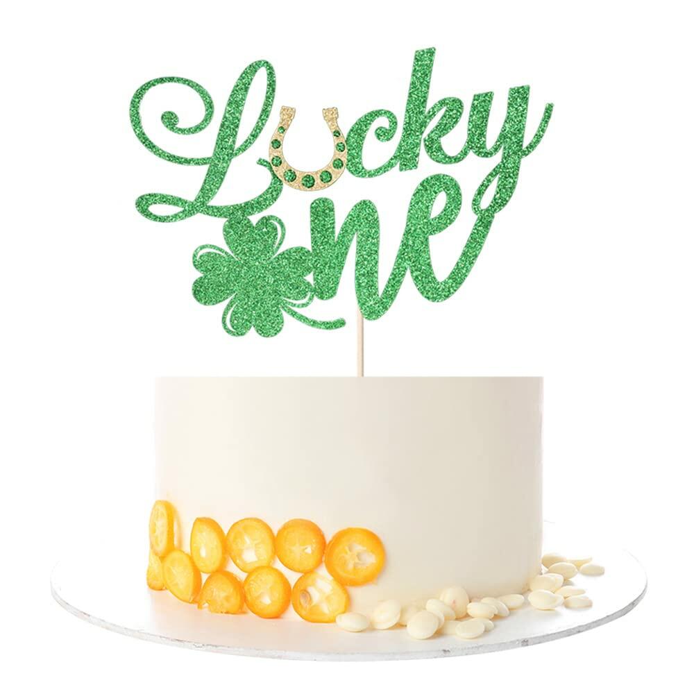 Kaoenla Green Flash Lucky One Cake Topper Birthday Party Decoration
