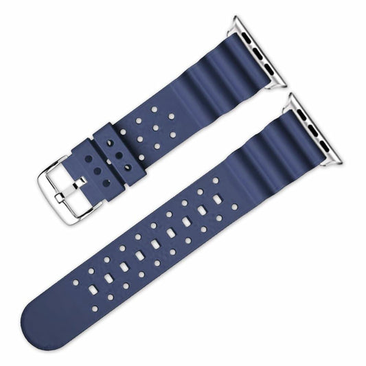 Narako Silicone Sport Watch Bands for Apple Watch 38-49mm Series 3-9 Navy