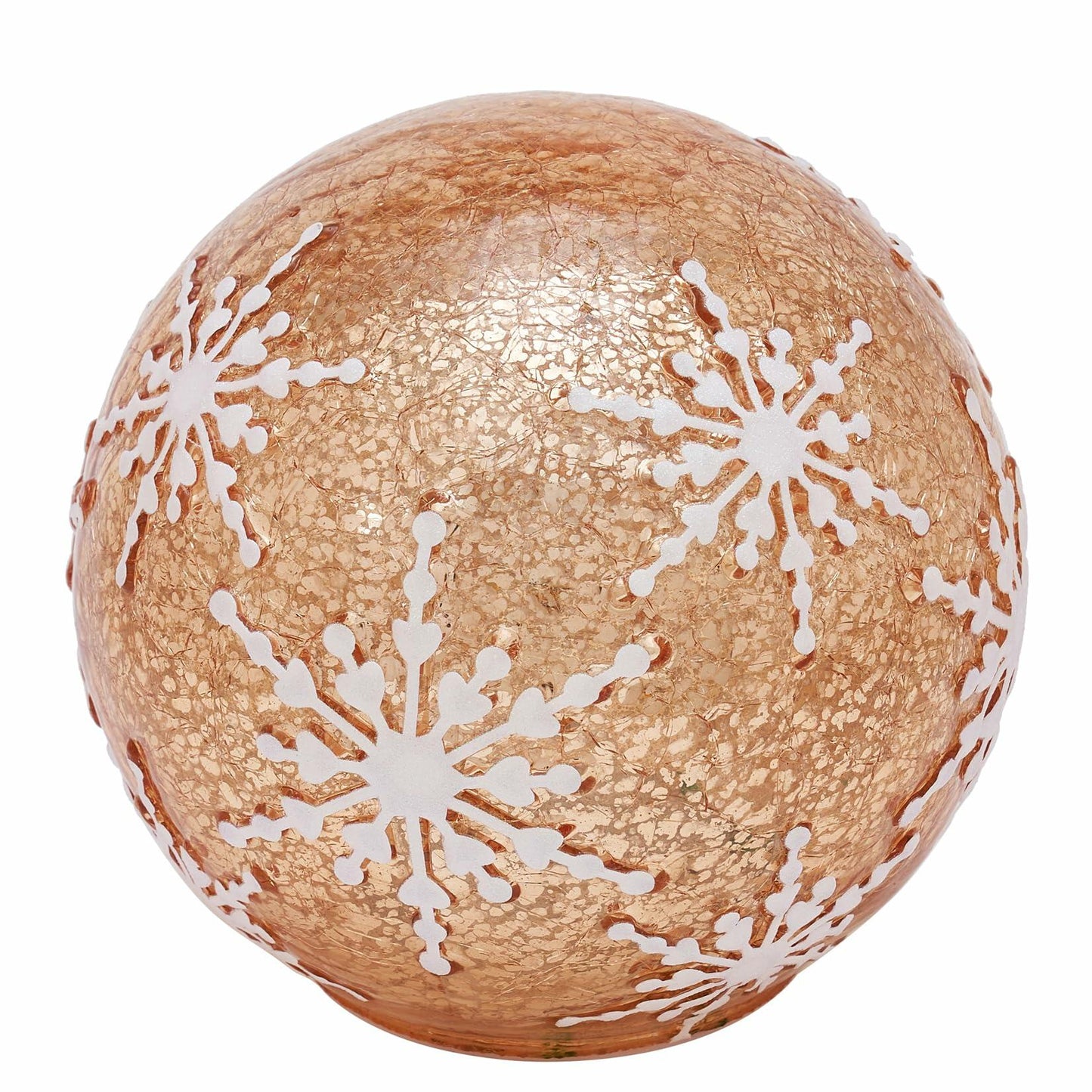 Diahom Christmas Table Decorations 6in Champagne Gold Snowflake Ball