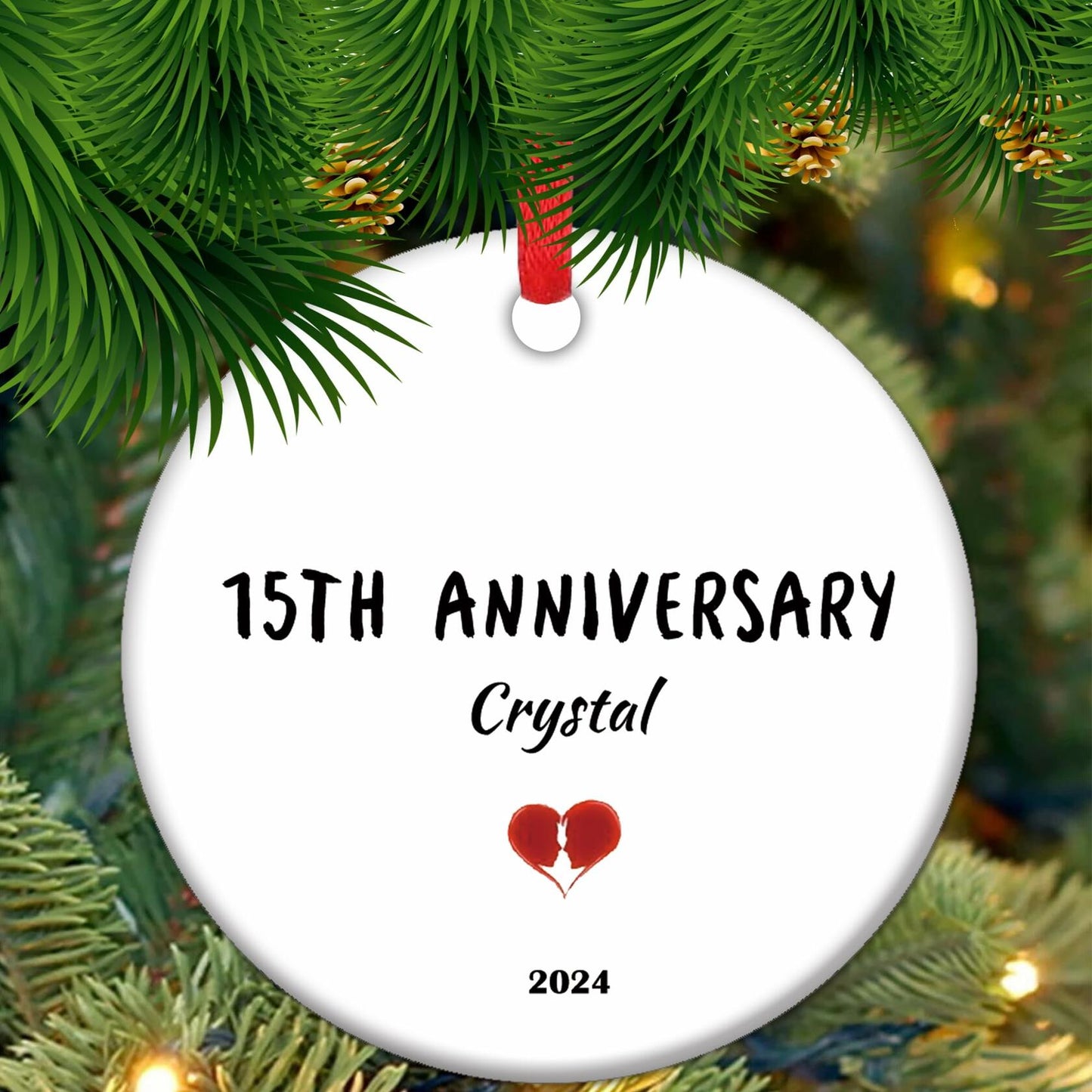 30th Pearl Anniversary Ornament Christmas Gift for Couple Parents Wife
