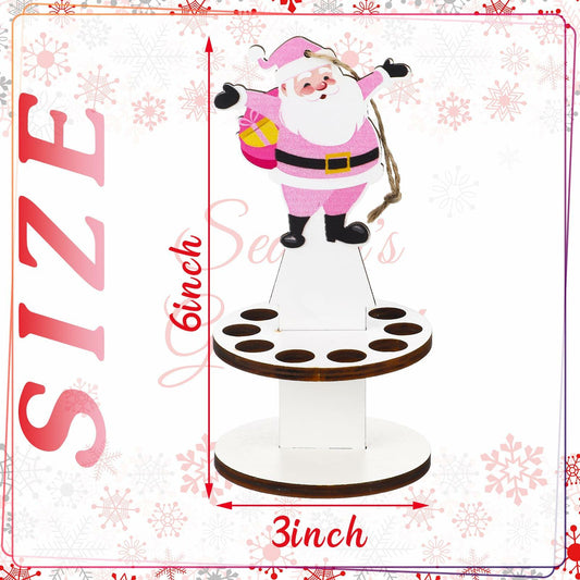 Weysat 3 Pcs Christmas Money Holder Ornaments Wooden Black Cat Xmas Decor