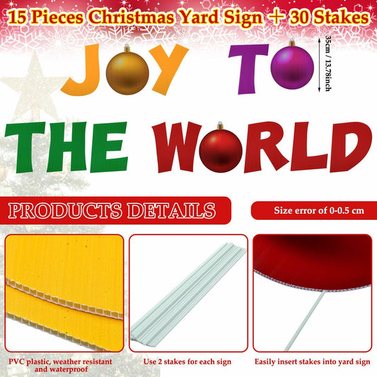 Menkxi 13 Pcs Christmas Yard Decorations Religious Lawn Sign Outdoor