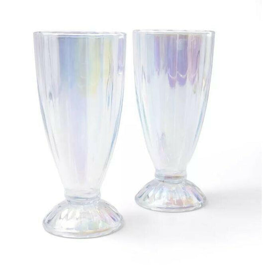 Target Bullseye's Playground Americana Milkshake Glasses 2pk 12.9oz Clear