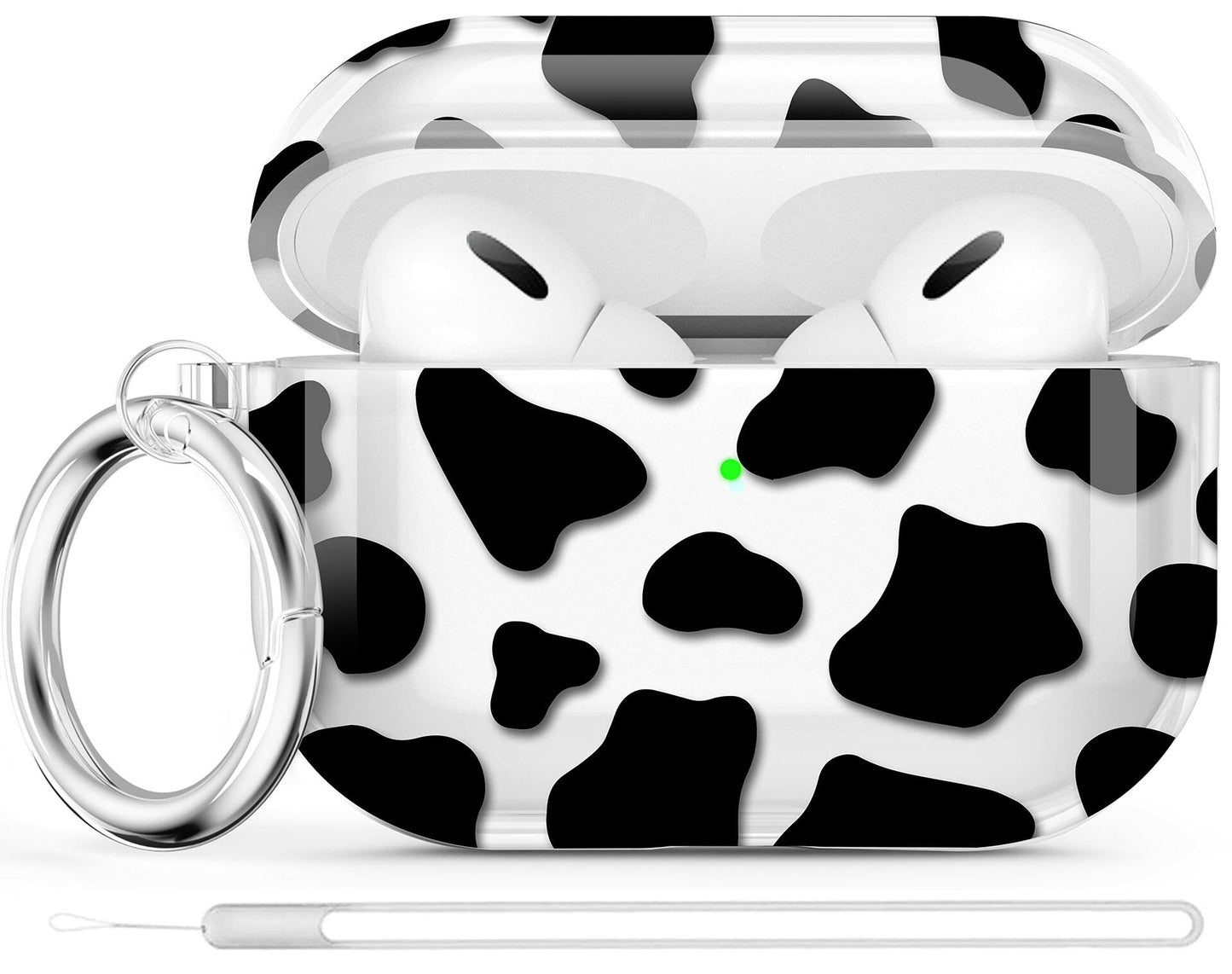 Maxjoy AirPods Pro Case 1st/2nd Gen Safety Lock Keychain Floral Cover