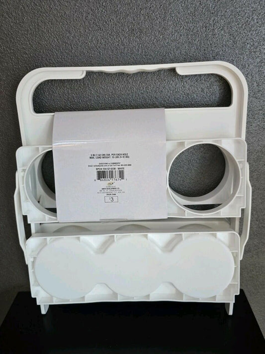 Unbranded Foldable Drink Carrier Plastic 6 Cup Holder 3in Diameter