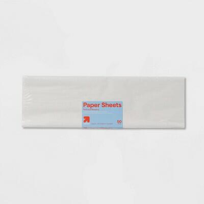 Up&up 50ct Newsprint Packaging Wraps 25.5x9.44 Recycled Paper