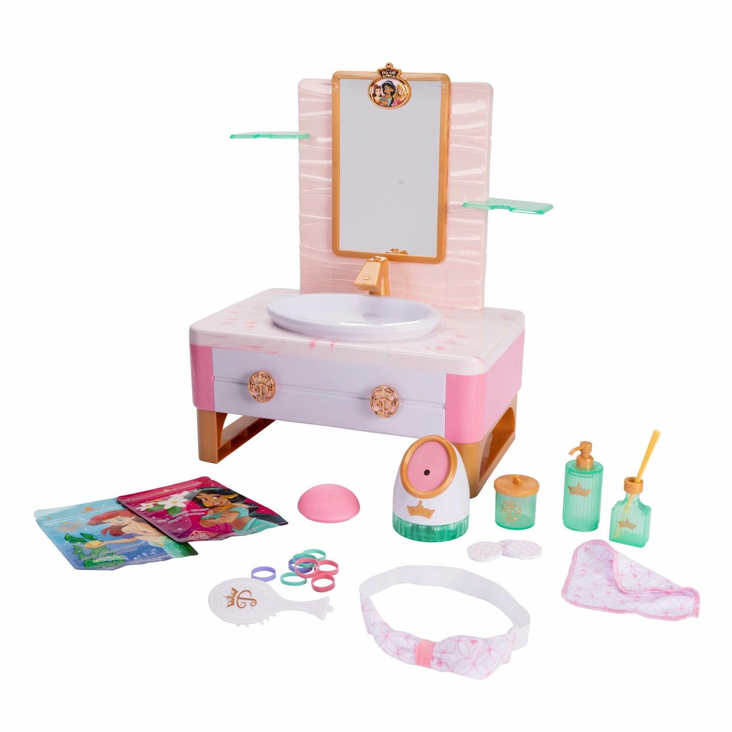 Disney Princess Deluxe Day Spa Playset with Steamer & 20+ Skincare Pieces