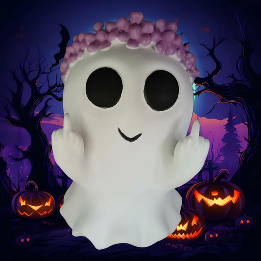 PIYFVX Ghost Statue Spooky Figurine Decor Halloween Christmas 4x3.9x5.9 inch