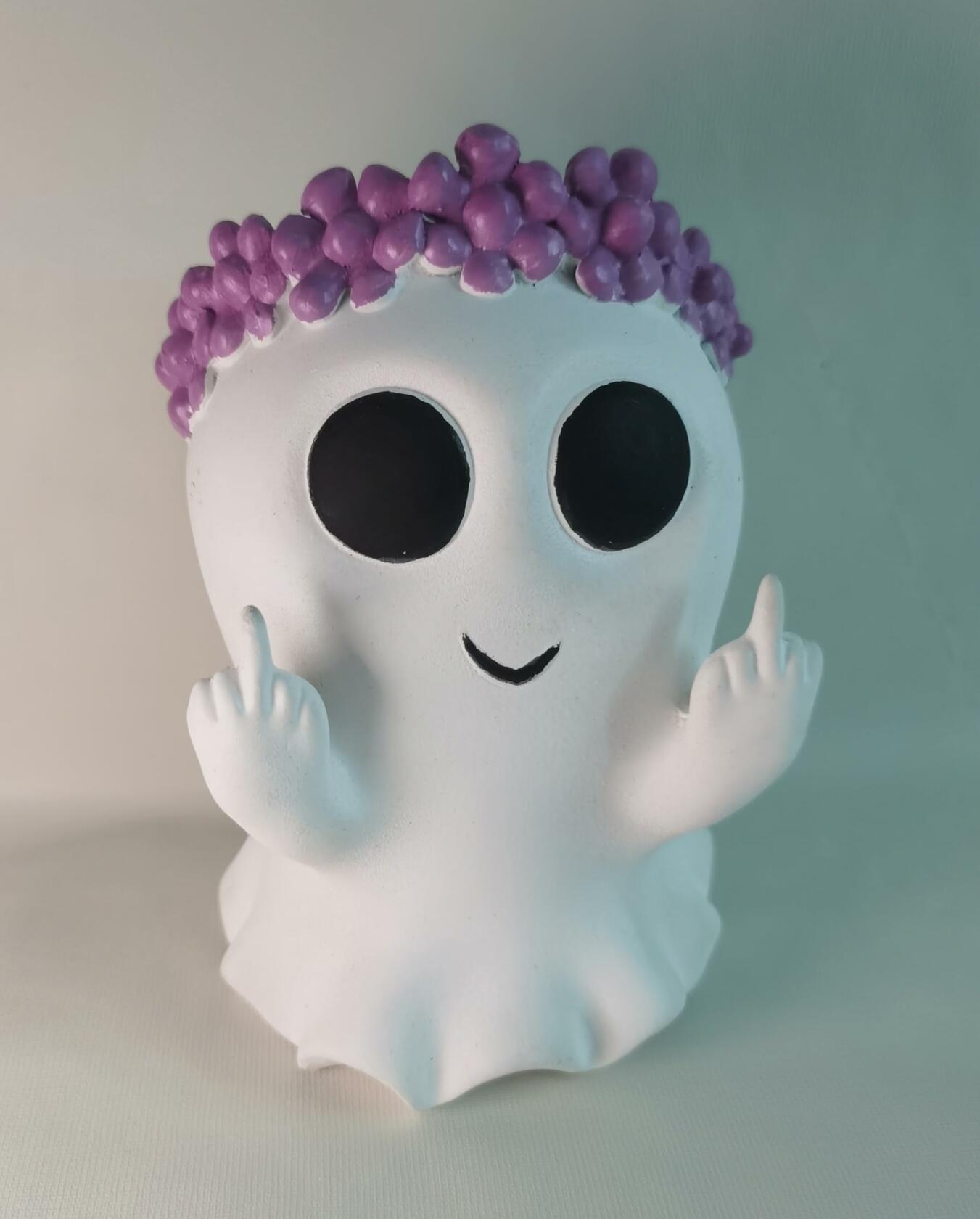 PIYFVX Ghost Statue Spooky Figurine Decor Halloween Christmas 4x3.9x5.9 inch