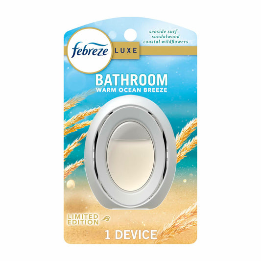 Febreze Bathroom Air Freshener Odor-Fighting Warm Ocean Breeze 1ct