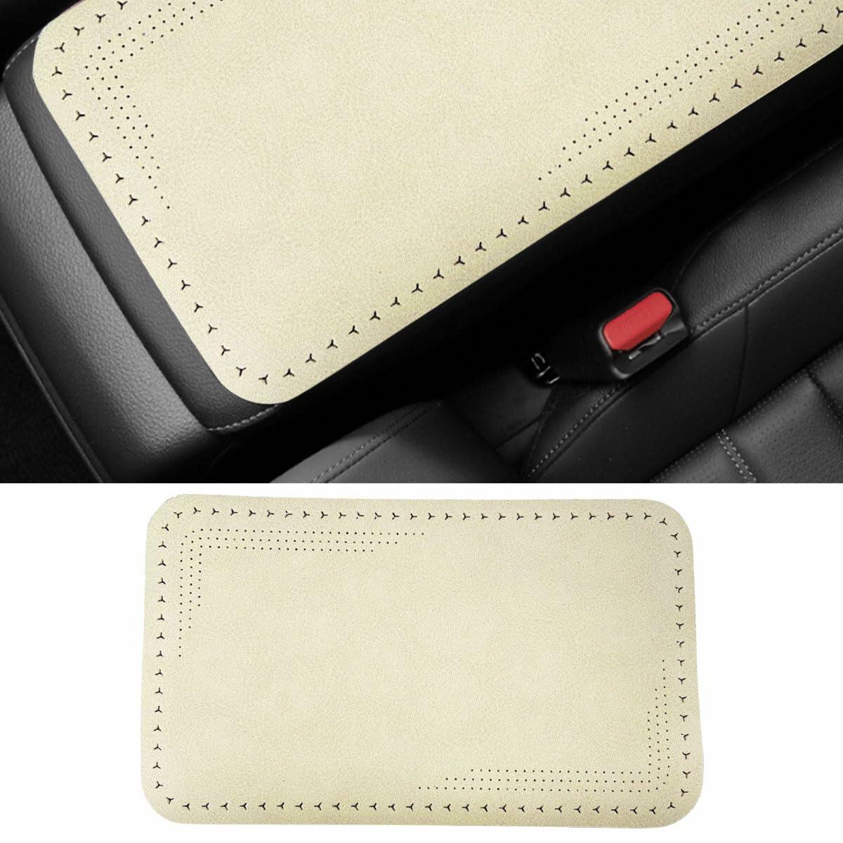LAINLOY Car Center Console Pad Leather Armrest Cover Universal