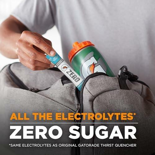 BestBy 9/25Gatorade G Zero Electrolyte Drink Mix Fruit Punch 120 Packets