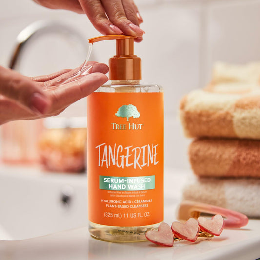 Tree Hut Tangerine Serum Infused Hand Wash Nourish Hydrate 11 fl oz