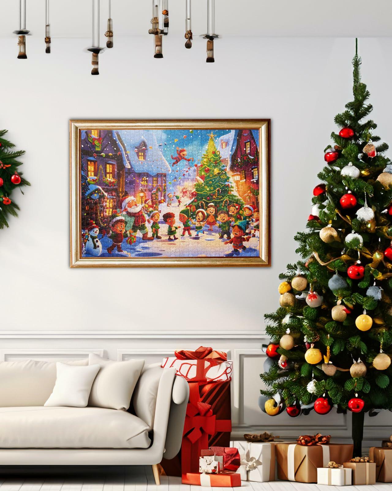 Advent Calendar 2025 Christmas Jigsaw Puzzle 1000pcs 24 Days Countdown