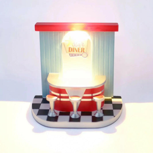 Crescent Enterprise Co Target Bullseye Figural Diner Cafe 5.5in Red/White/Blue