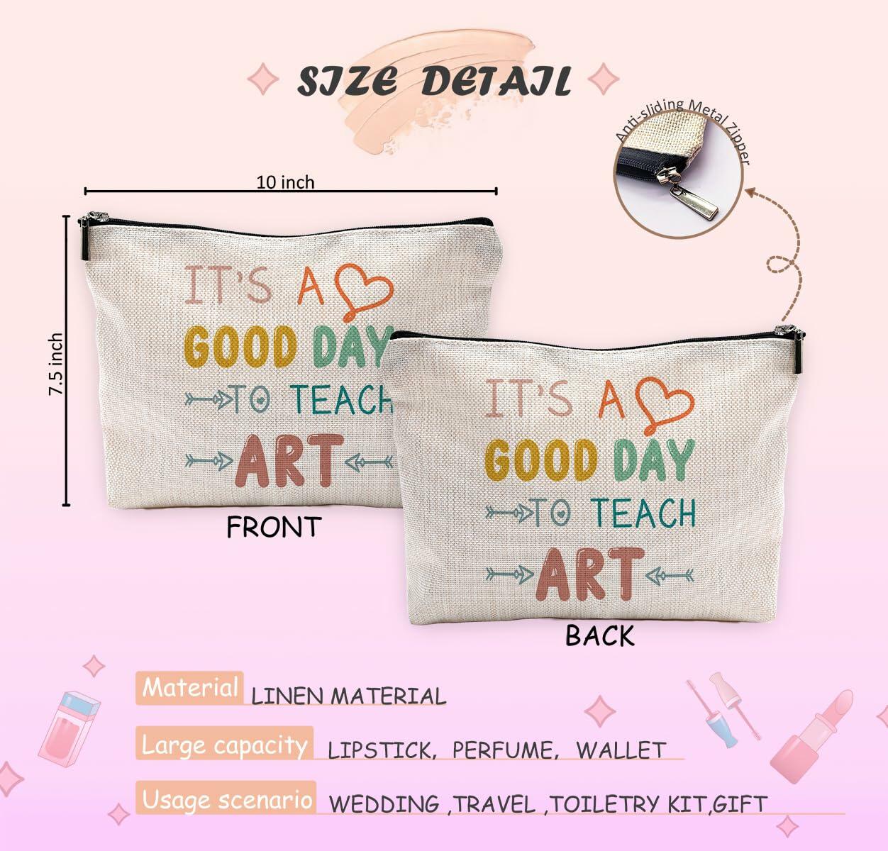 NEGIGA Physics Teacher Makeup Bag Travel Cosmetic Pouch Zipper Case