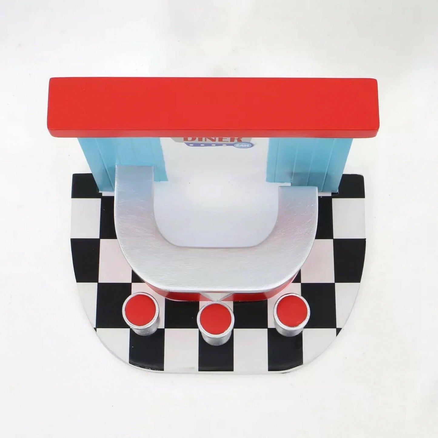 Crescent Enterprise Co Target Bullseye Figural Diner Cafe 5.5in Red/White/Blue