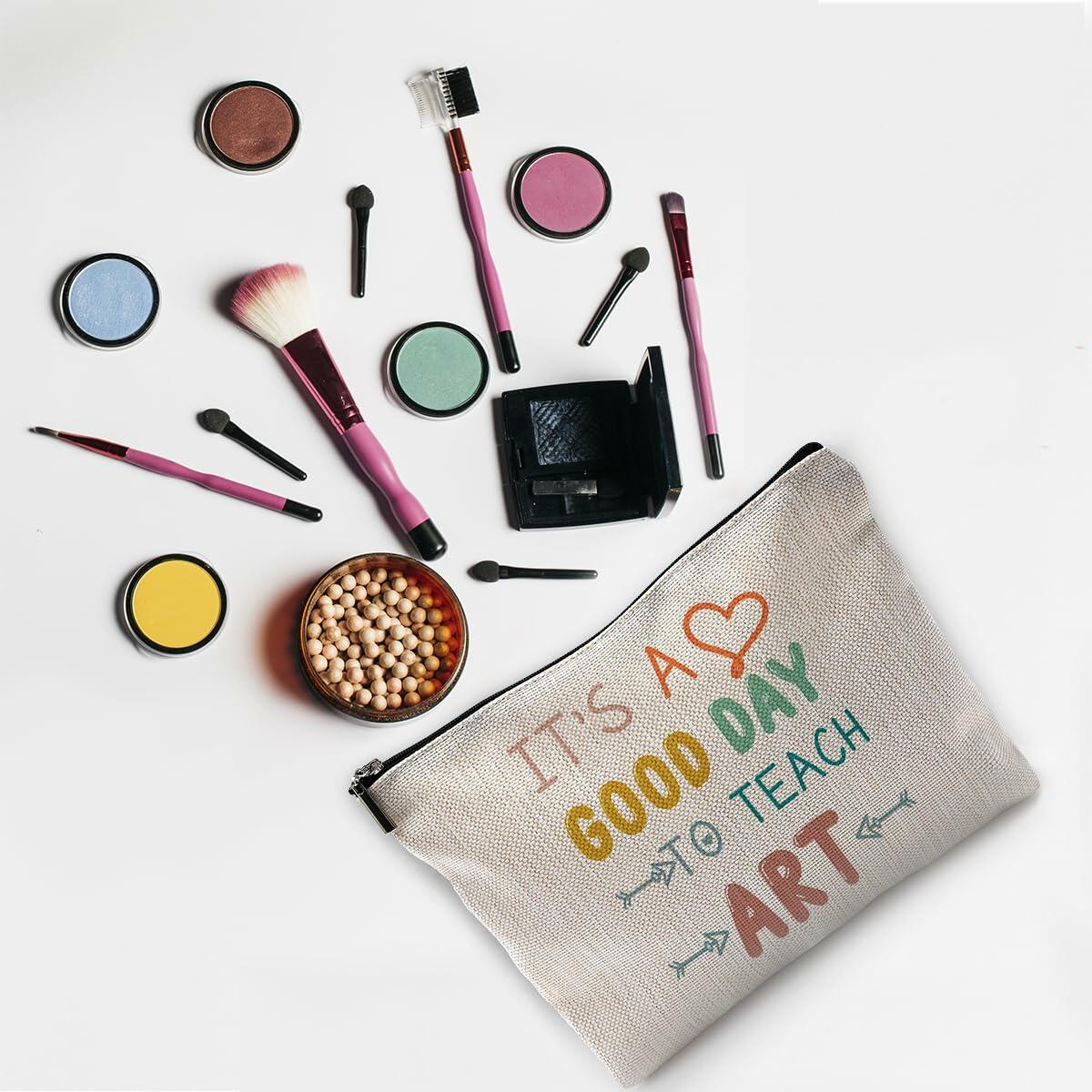NEGIGA Physics Teacher Makeup Bag Travel Cosmetic Pouch Zipper Case