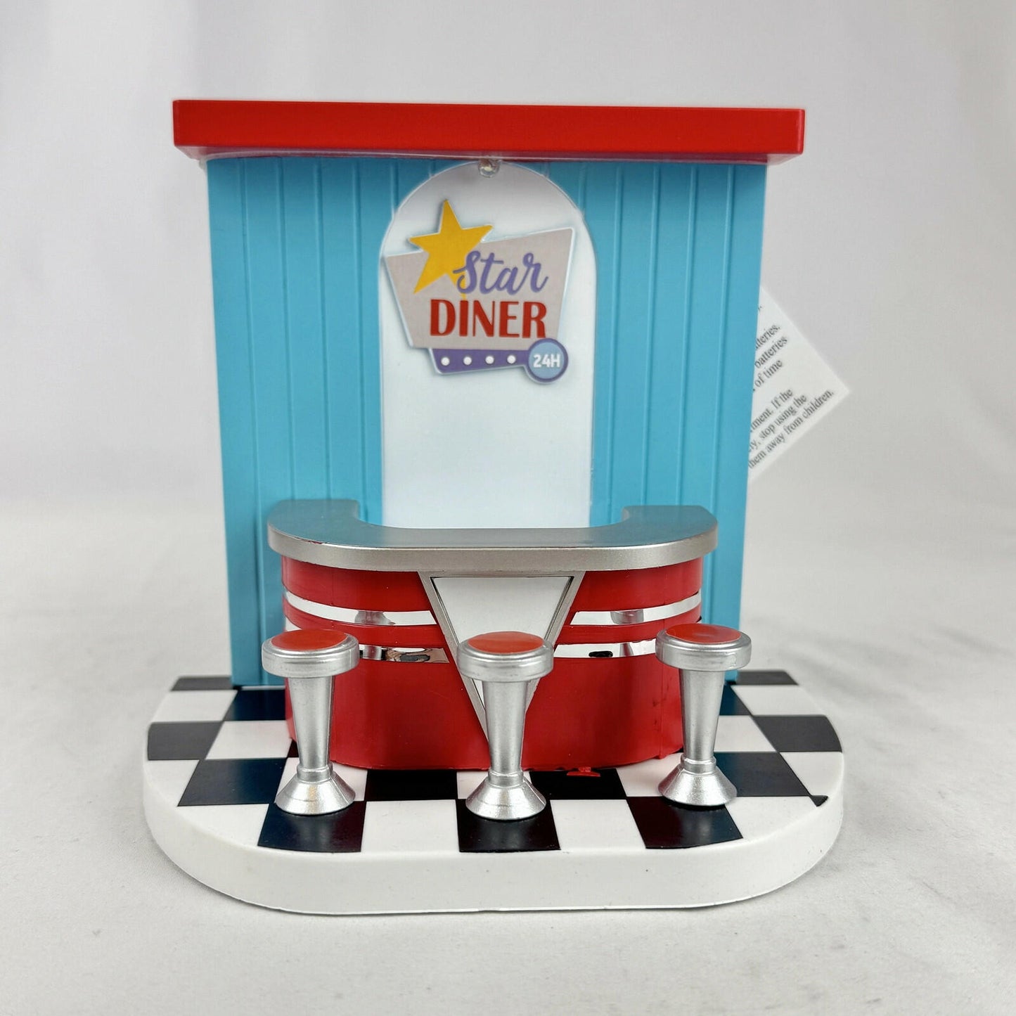 Crescent Enterprise Co Target Bullseye Figural Diner Cafe 5.5in Red/White/Blue